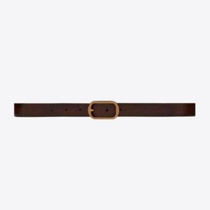 유럽직배송 입생로랑 SAINT LAURENT can buckle belt in crackled leather 65190418N0B2032