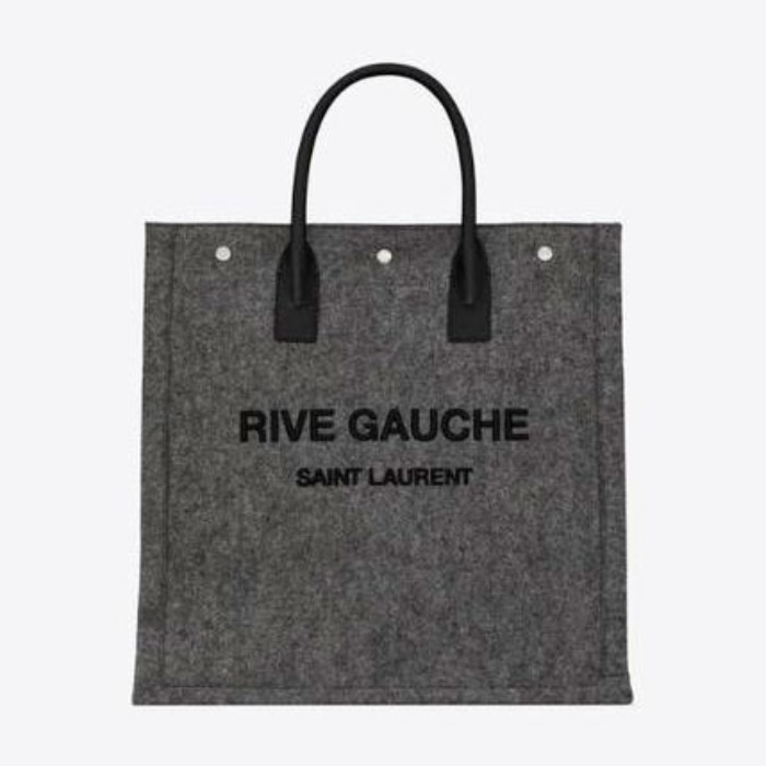 유럽직배송 입생로랑 SAINT LAURENT rive gauche north/south tote bag in felt and leather 63253924N4E1160