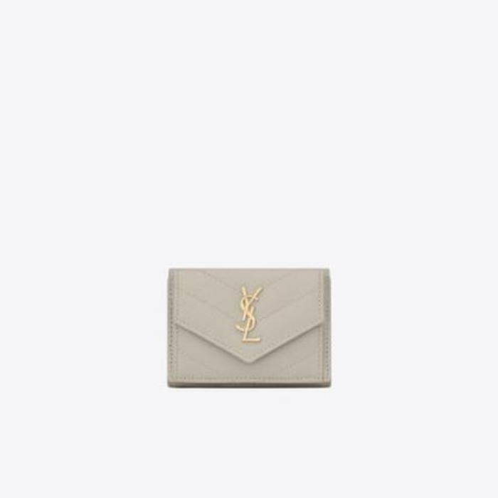유럽직배송 입생로랑 SAINT LAURENT monogram saint laurent tiny wallet in grain de poudre embossed leather 602791BOWA19207
