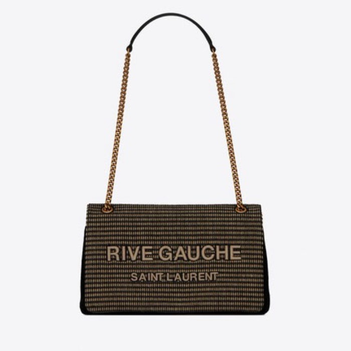 유럽직배송 입생로랑 SAINT LAURENT RIVE GAUCHE chain bag in embroidered cotton 617470H792W1075