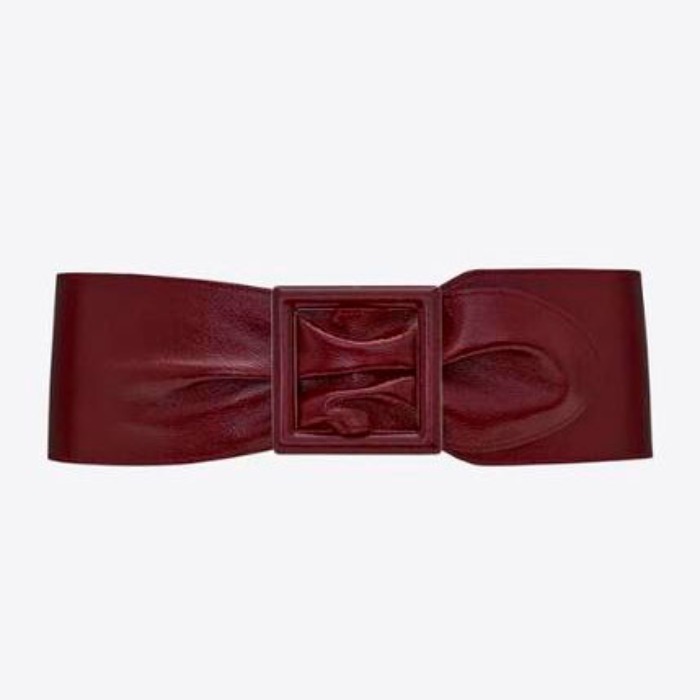 유럽직배송 입생로랑 여성벨트 SAINT LAURENT wrapped corset belt in supple shiny calfskin 66987827K0D6247