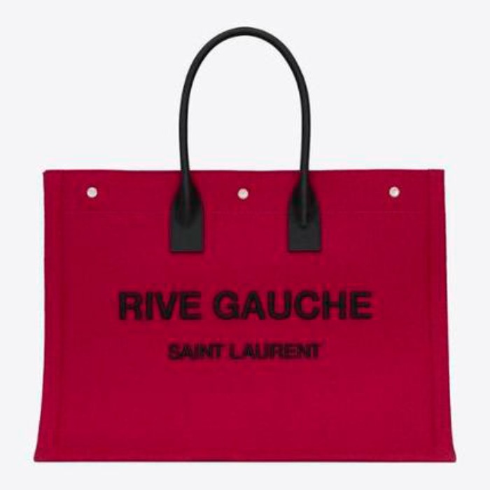 유럽직배송 입생로랑 SAINT LAURENT rive gauche tote bag in felt and leather 499290FHVPE5671