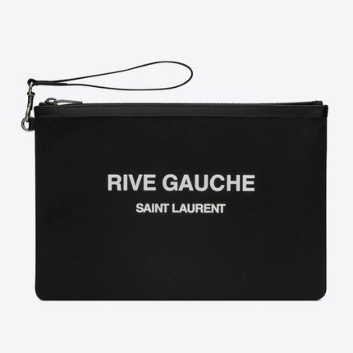 유럽직배송 입생로랑 SAINT LAURENT RIVE GAUCHE zippered pouch in bias canvas 58136996NAD1070