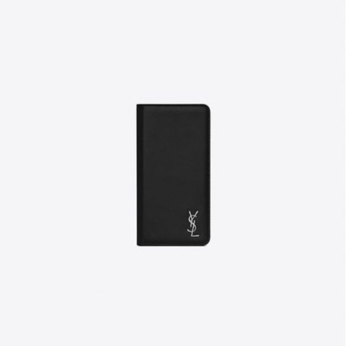 유럽직배송 입생로랑 SAINT LAURENT iPhone X case with flap in smooth leather 5594040U40N1000