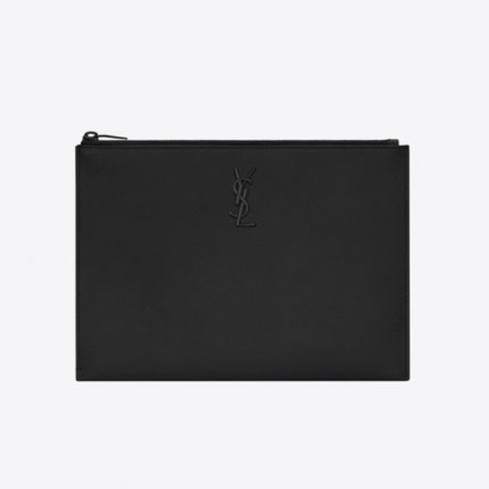 유럽직배송 입생로랑 SAINT LAURENT MONOGRAM zippered tablet case in grain de poudre embossed leather 453249BTY0U1000