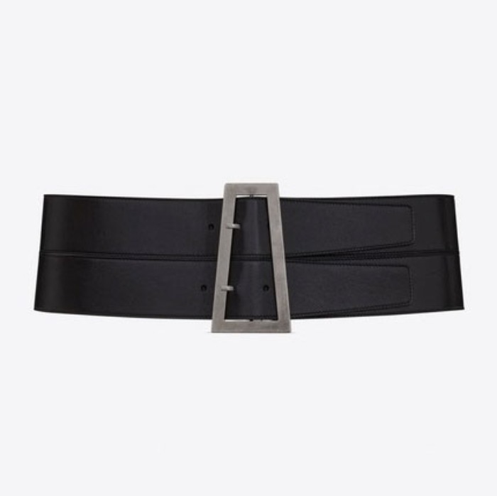 유럽직배송 입생로랑 SAINT LAURENT stacked trapezoid  corset belt in smooth leather 6345821HZ0D1000