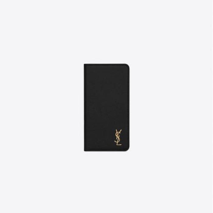 유럽직배송 입생로랑 SAINT LAURENT Monogram iPhone XS case in grain de poudre embossed leather  559368BOW0J1000
