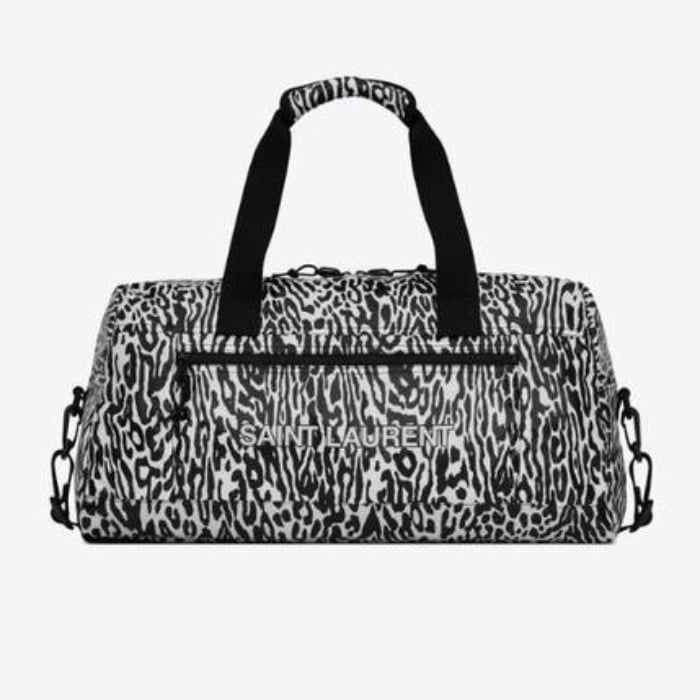 유럽직배송 입생로랑 SAINT LAURENT nuxx duffle bag in leopard print nylon 58137424E1Z9074