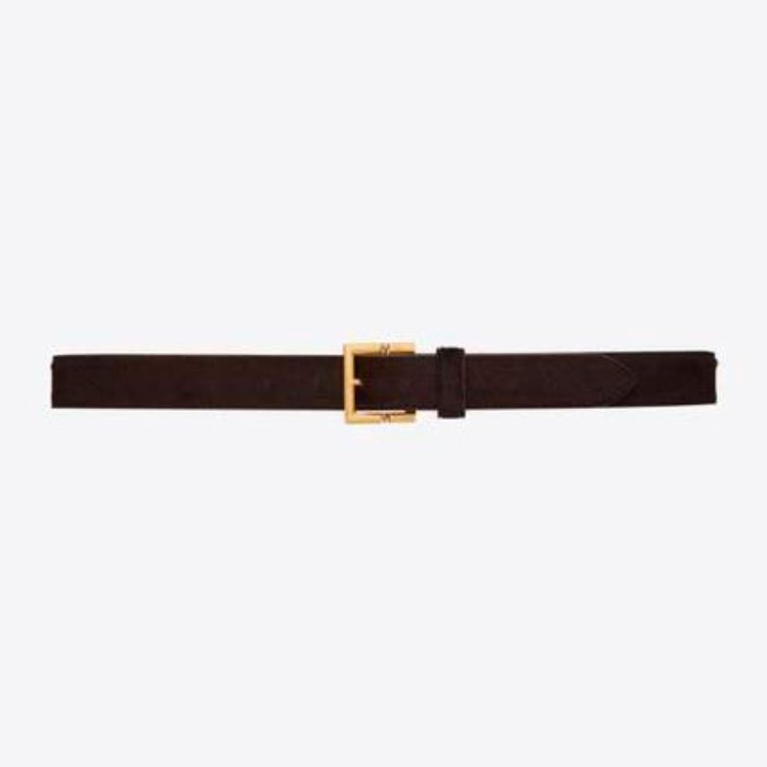 유럽직배송 입생로랑 SAINT LAURENT hinged buckle belt in pony effect leather 658508C7A0W2118