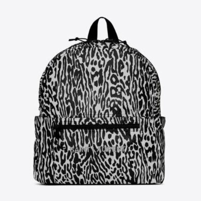 유럽직배송 입생로랑 SAINT LAURENT nuxx backpack in leopard print nylon 62369824E2Z9074