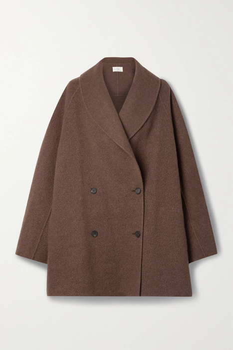 유럽직배송 더로우 THE ROW Polli double-breasted wool and cashmere-blend coat 17266703523590662