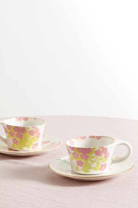 유럽직배송 베르나데트 BERNADETTE Set of two ceramic cups and saucers 17266703523681582