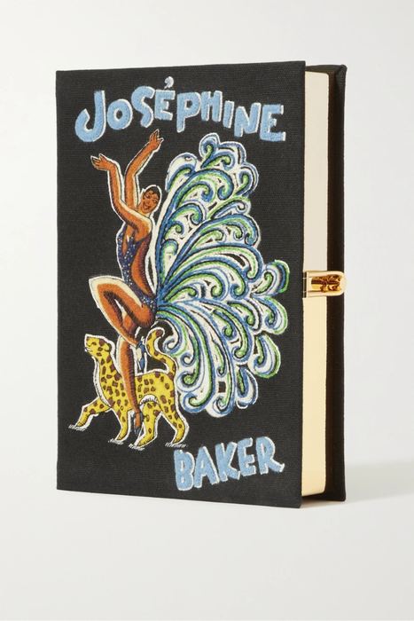 유럽직배송 올림피아르탱 OLYMPIA LE-TAN Josephine Baker embroidered appliquéd canvas clutch 25185454456328844