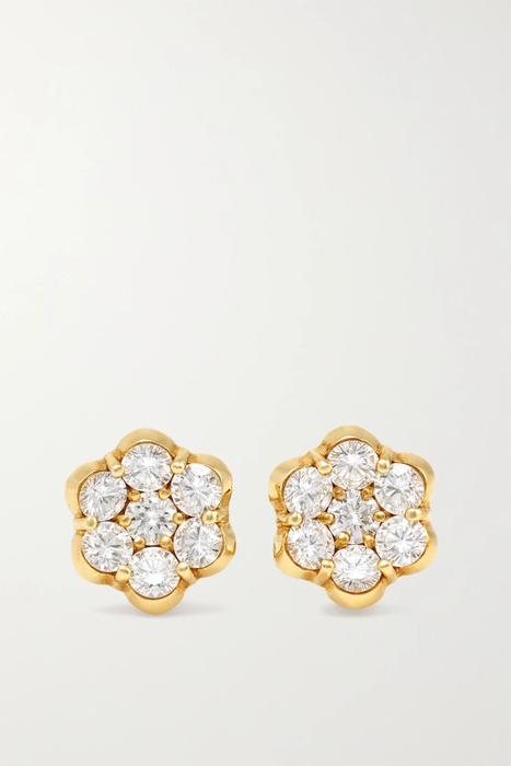 유럽직배송 BAYCO 18-karat gold diamond clip earrings 16114163150831746