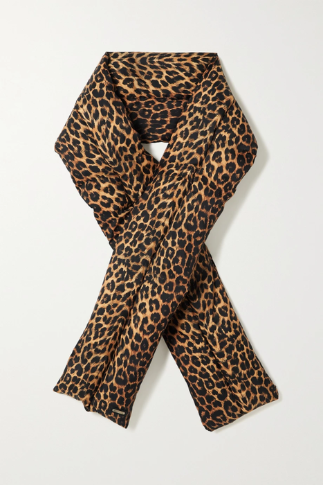 유럽직배송 생로랑 SAINT LAURENT Quilted padded leopard-print shell scarf 11452292647114493