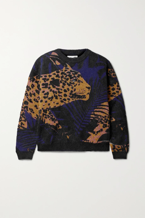 유럽직배송 생로랑 스웨터 SAINT LAURENT Metallic jacquard-knit sweater 22527730566253832