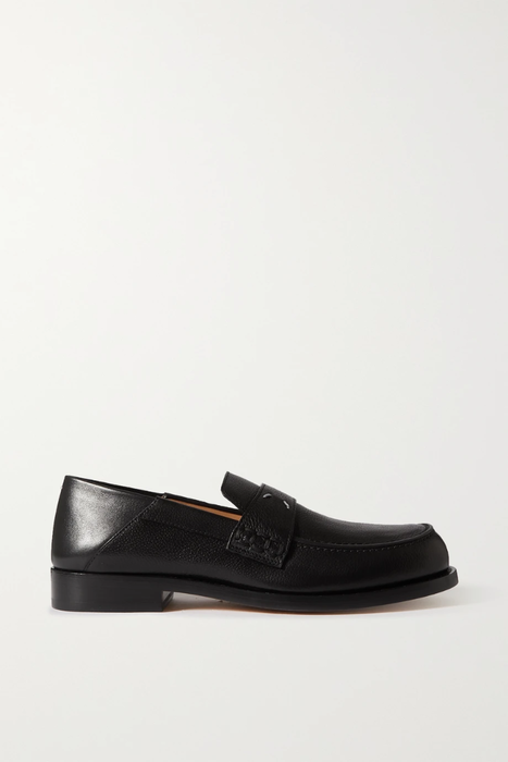 유럽직배송 메종마르지엘라 로퍼 MAISON MARGIELA Textured-leather collapsible-heel loafers 24772899113172791