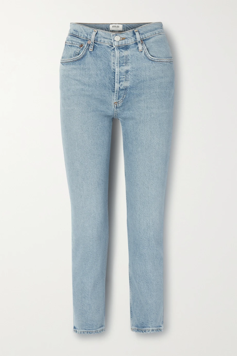 유럽직배송 에이골디 청바지 AGOLDE Riley cropped high-rise straight-leg organic jeans 18706561956129025