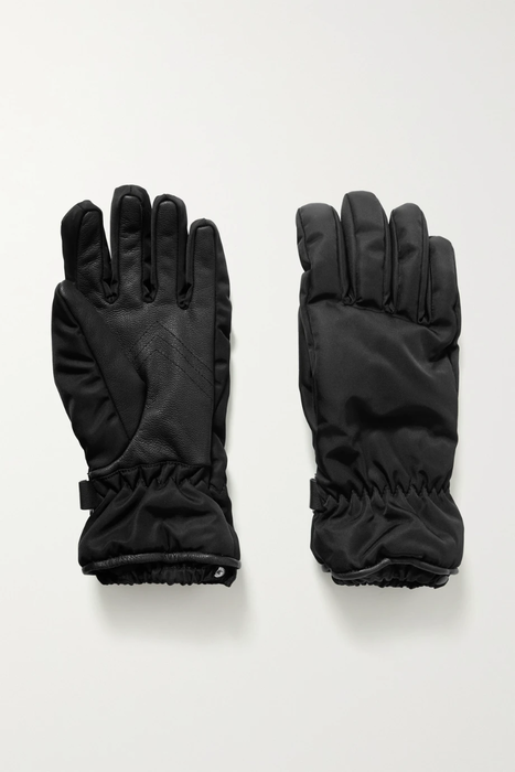 유럽직배송 보테가베네타 BOTTEGA VENETA Leather-trimmed shell gloves 11452292645255696