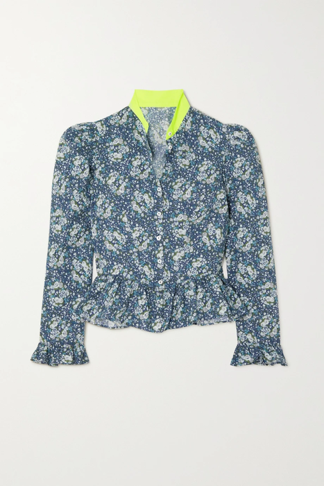 유럽직배송 바체바 블라우스 BATSHEVA + Laura Ashley Grace floral-print cotton-poplin blouse 25185454455696382