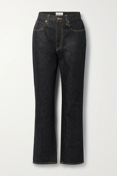 유럽직배송 실버레이크 SLVRLAKE + NET SUSTAIN London distressed high-rise straight-leg jeans 13452677152463598