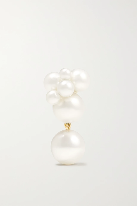 유럽직배송 소피빌리브라헤 귀걸이 SOPHIE BILLE BRAHE Bisou Perle 14-karat gold pearl single earring 24062987016588448