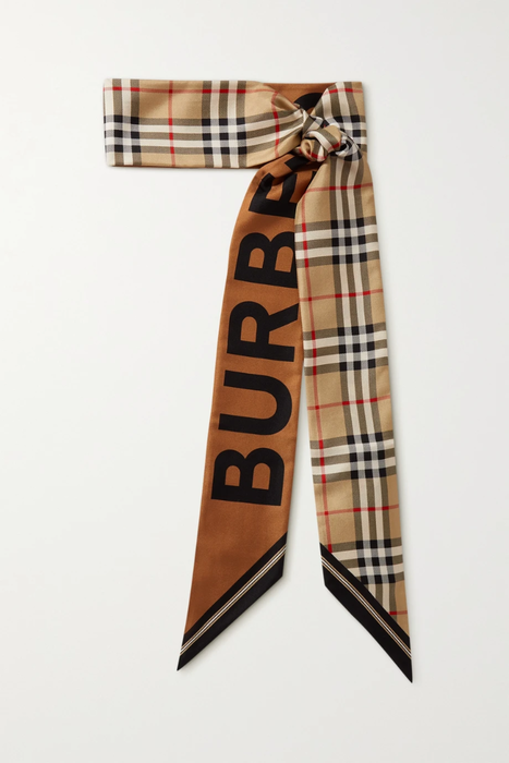 유럽직배송 버버리 BURBERRY Printed mulberry silk-twill scarf 46353151654899512