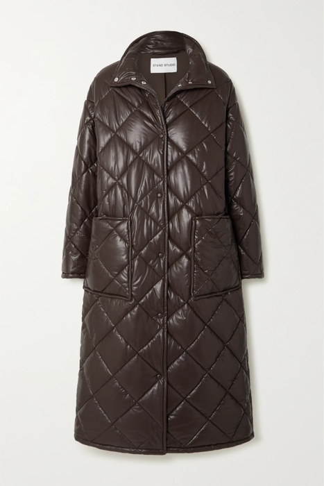 유럽직배송 스탠드스튜디오 코트 STAND STUDIO Sage quilted padded faux leather coat 22250442026145074