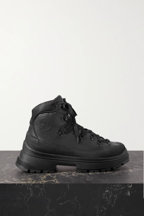 유럽직배송 캐나다구스 앵클부츠 CANADA GOOSE Journey suede-trimmed textured-leather ankle boots 25185454457327919