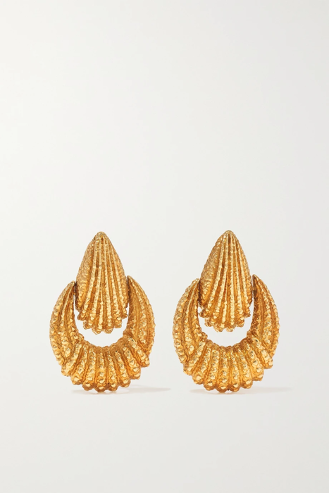 유럽직배송 프레드레이튼 귀걸이 FRED LEIGHTON 1970s 18-karat gold clip earrings 11452292646759628
