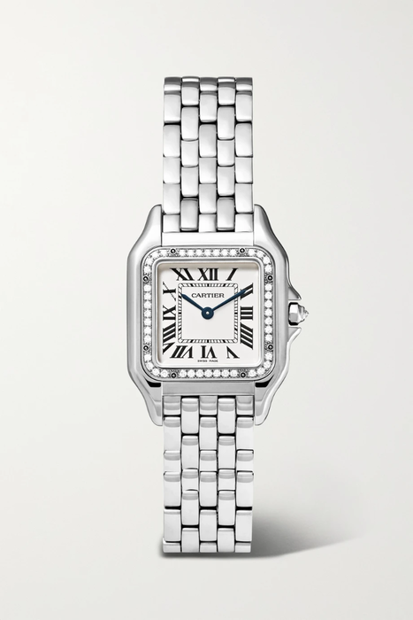 유럽직배송 까르띠에 CARTIER Panthère de Cartier 22mm small 18-karat pink gold diamond watch 19971654707113799