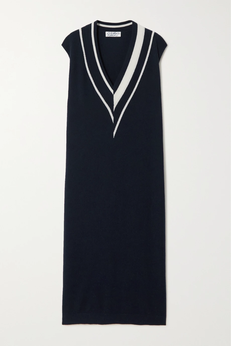 유럽직배송 CLEMENTS RIBEIRO Sonia striped cashmere midi dress 29419655932170617
