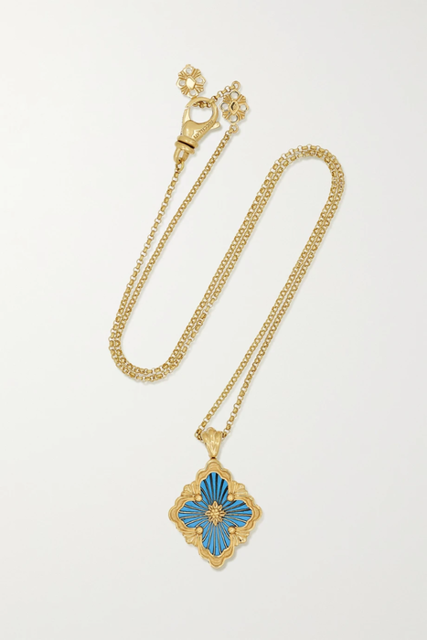 유럽직배송 부첼라티 목걸이 BUCCELLATI Opera Tulle 18-karat gold malachite necklace 2204324140910070