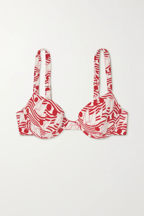 유럽직배송 FISCH + NET SUSTAIN Bomba printed stretch-ECONYL underwired bikini top 27086482323820693