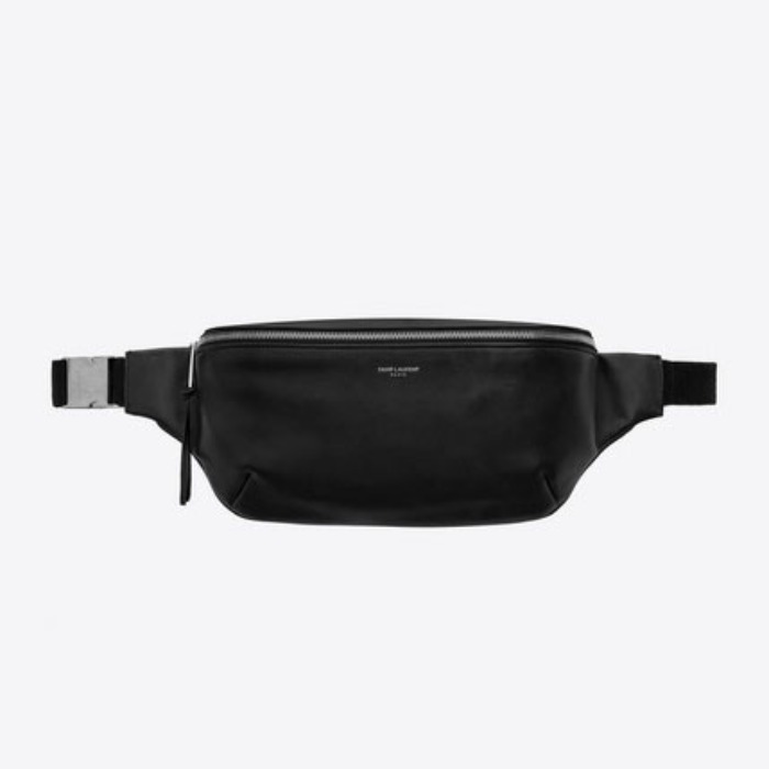 유럽직배송 입생로랑 SAINT LAURENT Classic belt bag in soft black leather 5056710X52E1000