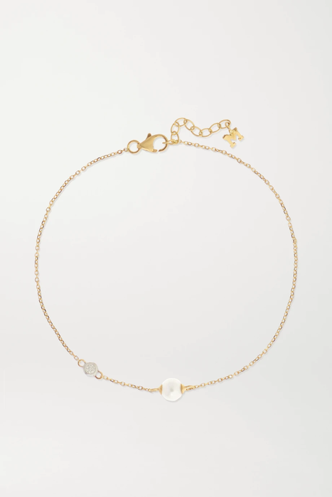 유럽직배송 마테오 팔찌 MATEO 14-karat gold, pearl and diamond bracelet 25458910981697015
