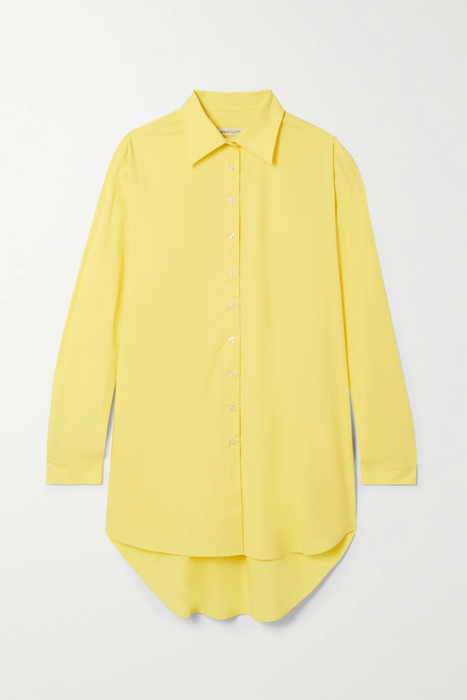 유럽직배송 안나콴 ANNA QUAN Jack oversized cotton-blend poplin shirt 24665545640521159