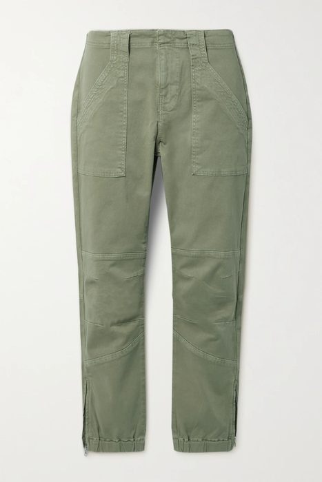 유럽직배송 프레임 FRAME Paneled stretch-cotton twill tapered pants 2204324139983447