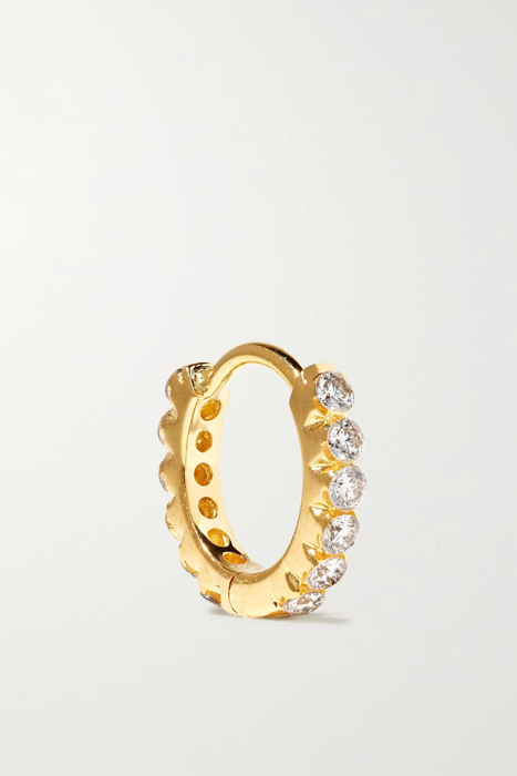 유럽직배송 마리아타쉬 귀걸이 MARIA TASH Eternity 6.5mm 18-karat white gold diamond hoop earring 34480784411803377
