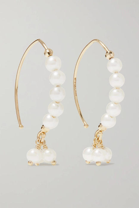 유럽직배송 미즈키 귀걸이 MIZUKI 14-karat gold pearl earrings 665933303415371