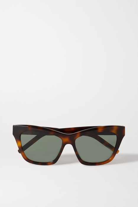 유럽직배송 생로랑 SAINT LAURENT Cat-eye tortoiseshell acetate sunglasses 6630340696595251