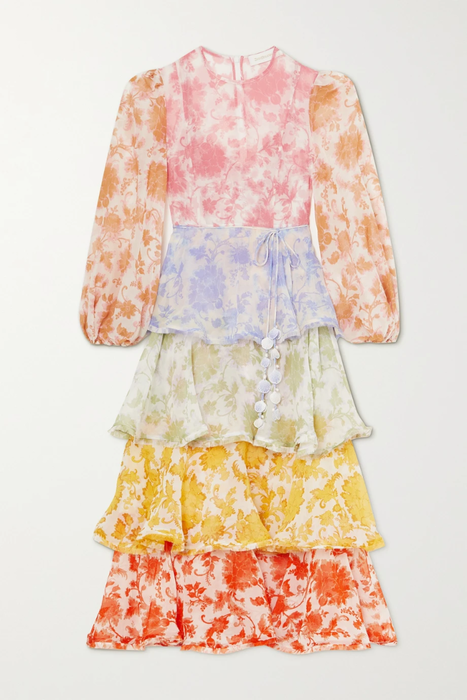 유럽직배송 짐머만 원피스 ZIMMERMANN Postcard embellished floral-print cotton and silk-blend midi dress 25185454456225920