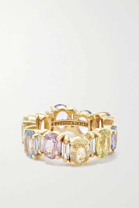 유럽직배송 SUZANNE KALAN Eternity 18-karat gold, sapphire and diamond ring 46353151655331419