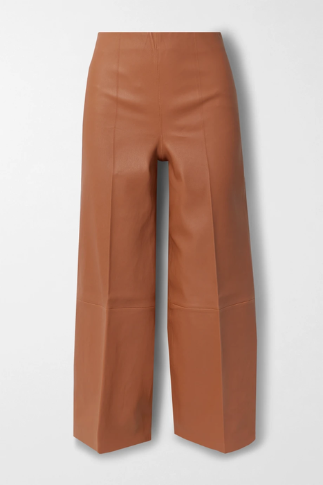 유럽직배송 바이말렌비거 팬츠 BY MALENE BIRGER Clivia cropped leather wide-leg pants 25185454455704451