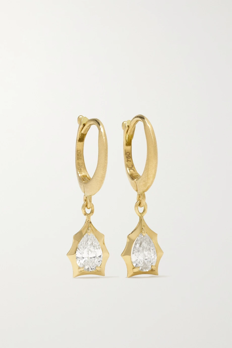 유럽직배송 제이드트라우 귀걸이 JADE TRAU Envoy 18-karat gold diamond earrings 24772899113066948