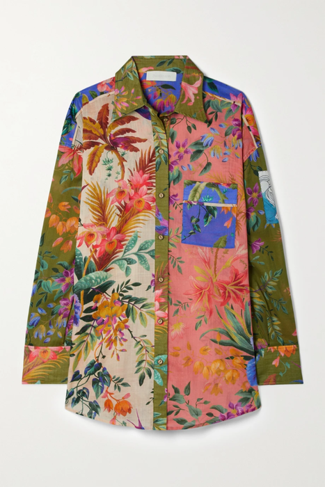 유럽직배송 짐머만 셔츠 ZIMMERMANN Tropicana patchwork floral-print cotton-voile shirt 24772899113563664