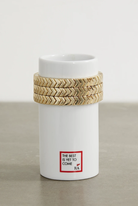 유럽직배송 ROXANNE ASSOULIN Stack &#039;Em Up porcelain vase and set of three enamel and gold-tone bracelets 2204324140329754