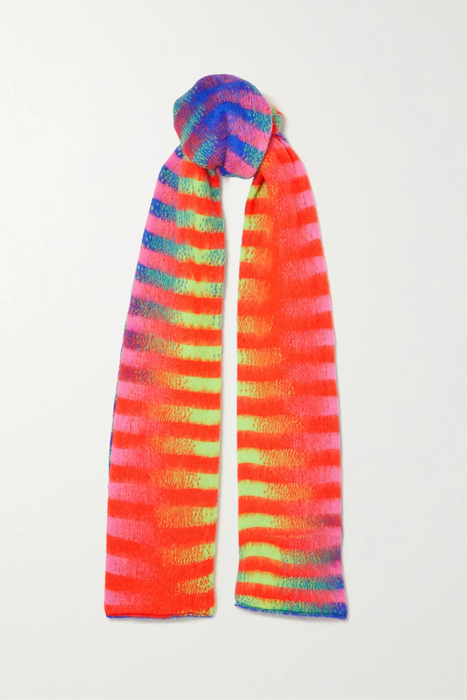 유럽직배송 AGR Striped brushed jacquard-knit scarf 25185454455586344