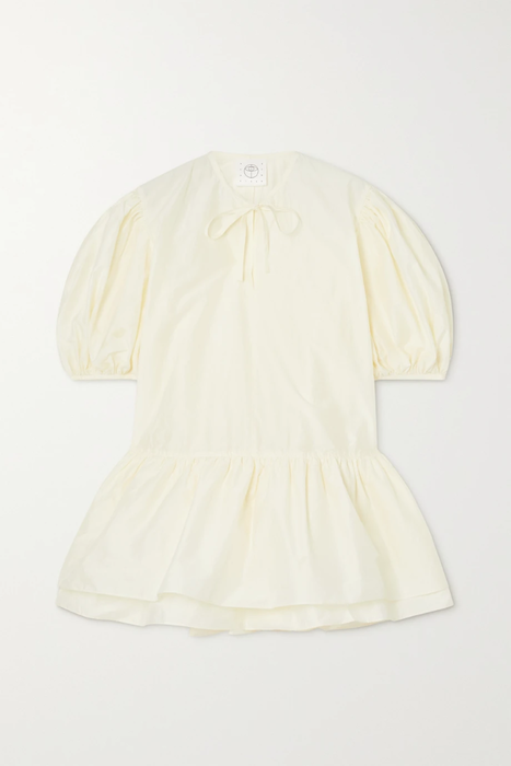 유럽직배송 RENAISSANCE RENAISSANCE + The Vanguard Fran crinkled cotton-blend peplum blouse 11452292646256467