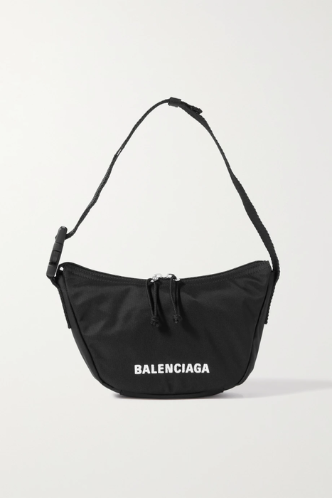 유럽직배송 발렌시아가 BALENCIAGA Wheel Sling embroidered shell shoulder bag 9649229528782410
